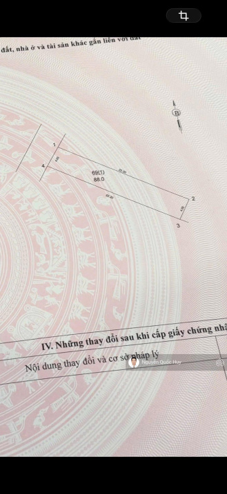 Bán đất Đông Dư 88 m², mặt tiền 4,5 m, đường 4 m, giá 105 triệu/m² (9,24 tỷ)